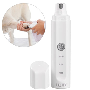 UEETEK Electric Pet Nail Grinder with Rechargeable Lithium Battery Painless