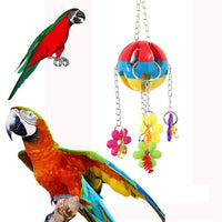1 Set Colorful Pet Parrot Hanging Toy Mix Color