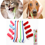 1Set Pet Cat Dog Tooth Finger Brush Dental Care