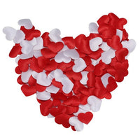 200/400PCS Fabric Heart Wedding Decor Flower Petal
