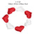 200/400PCS Fabric Heart Wedding Decor Flower Petal
