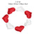 200/400PCS Fabric Heart Wedding Decor Flower Petal