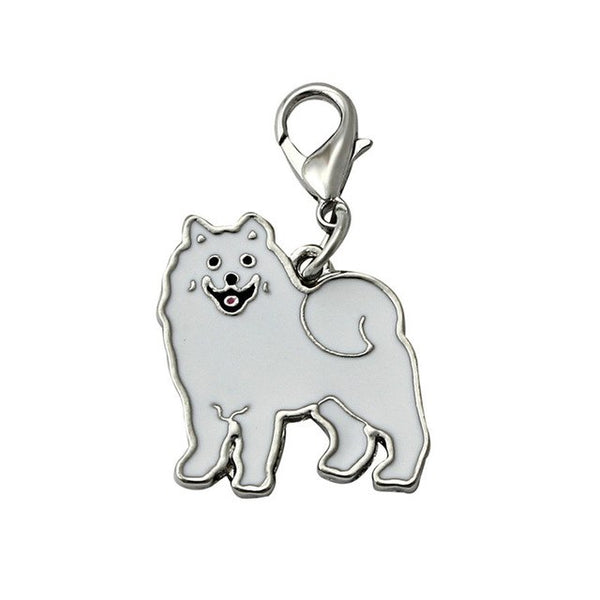 2016 Samoyed Dog Tag Pet doggy ID Enamel