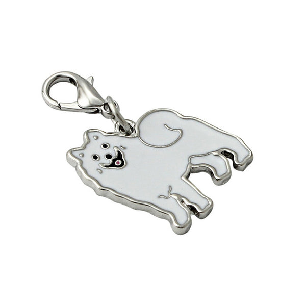 2016 Samoyed Dog Tag Pet doggy ID Enamel