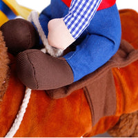 Lovely Riding Horse Dog Costume With Cowboy Hat