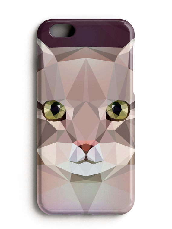 Geometric Cat iPhone X Case Samsung Galaxy Note 8