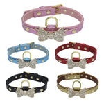 Accessori Cani Animali Pearl Diamante Bow Pet
