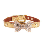 Accessori Cani Animali Pearl Diamante Bow Pet