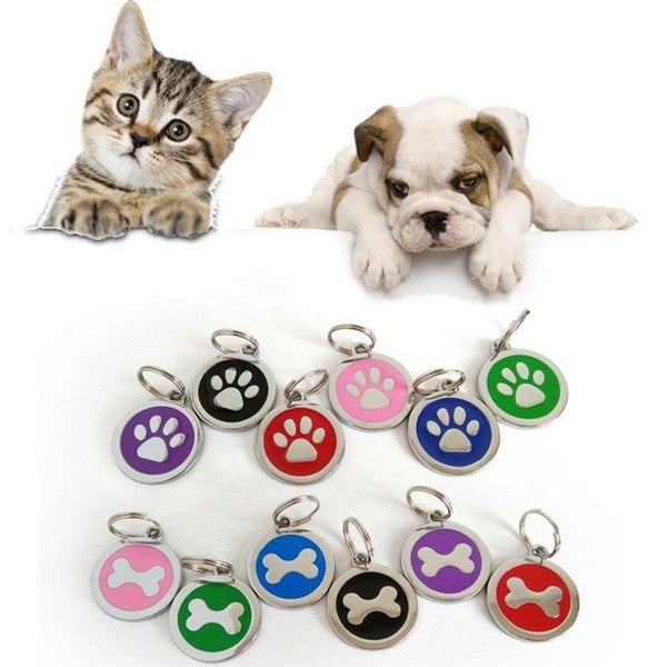 Anti-Lost Pet Dog Cat Name Address Label Tag Pet