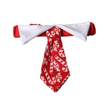 Christmas Pet Tie Dog Accessories Candy Print Bow
