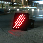 Claw Slash Marks LED Brake Hitch Cover