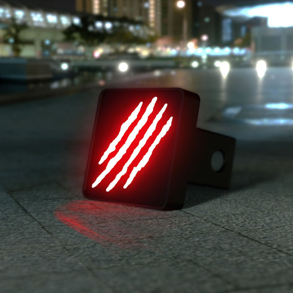 Claw Slash Marks LED Brake Hitch Cover