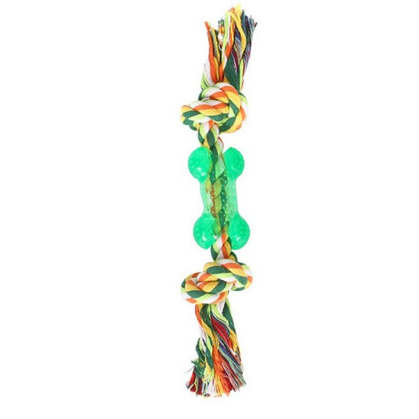 Color Weave Rope Ball Pet Dog Chewing Toy Doggy