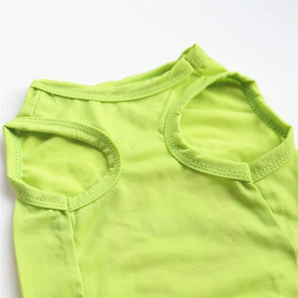 Cute Emoji Sun Pet Dog Clothes Shirt Sleeveless
