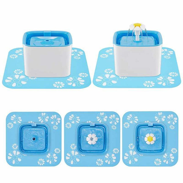 Dog Automatic Square Drinker Mat Green Food Grade
