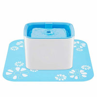 Dog Automatic Square Drinker Mat Green Food Grade