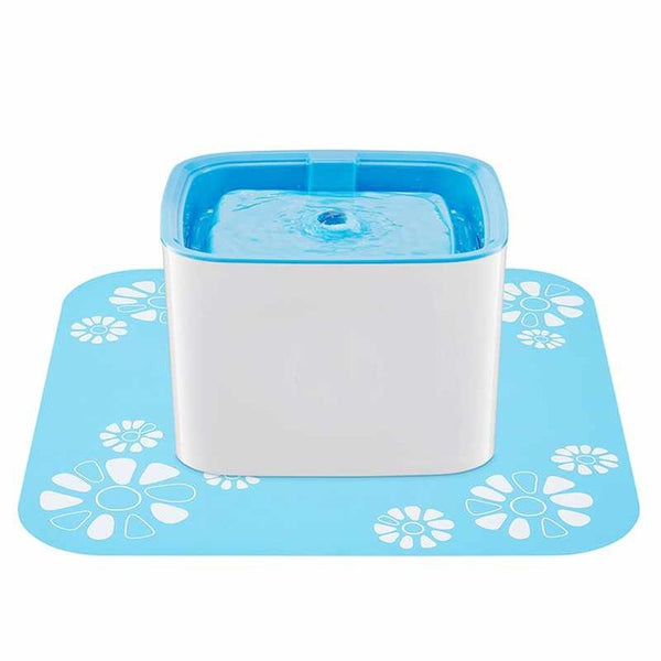 Dog Automatic Square Drinker Mat Green Food Grade
