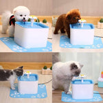 Dog Automatic Square Drinker Mat Green Food Grade
