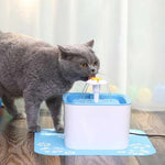Dog Automatic Square Drinker Mat Green Food Grade