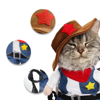 Funny Pet Cat Dog Cowboy / Doctor / Nurse Standing