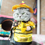 Funny Pet Emperor Qianlong Cosplay Clothes For