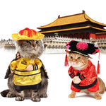 Funny Pet Emperor Qianlong Cosplay Clothes For