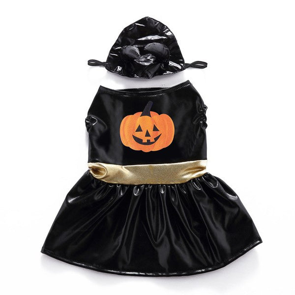 Halloween Pumpkin Dresses Costume for Dog Cat Pet