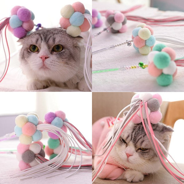 Cat Colorful Catcher Toy Wand Charmer