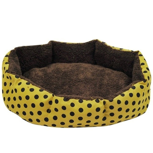 Colorful Leopard Print Pet Cat And Dog Bed Pink,