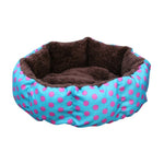 Colorful Leopard Print Pet Cat And Dog Bed Pink,