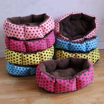 Colorful Leopard Print Pet Cat And Dog Bed Pink,