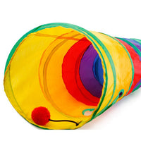 Long 115CM Pet Cat Play Tunnel Toy with Hanging