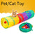 Long 115CM Pet Cat Play Tunnel Toy with Hanging