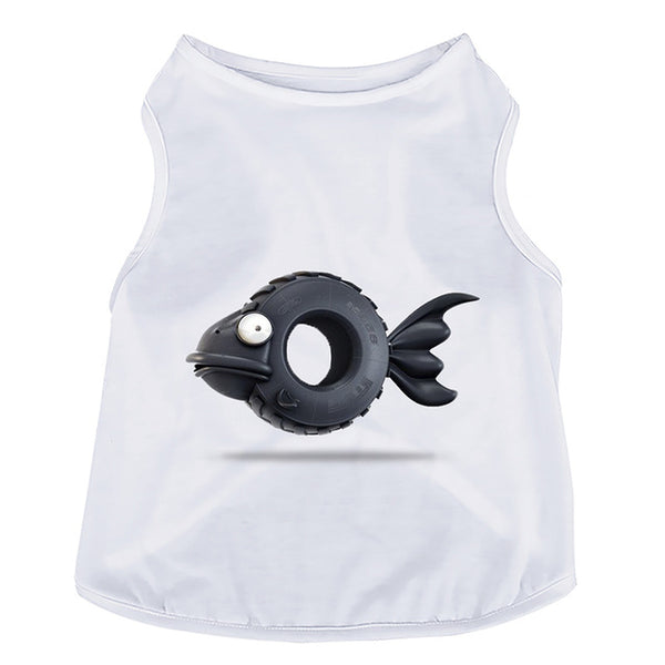 Magic Pet 3D Printing Cos-Play Dog Vest Cat Coat