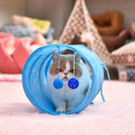 Pet Cat Tunnel Play Toys Crinkle With Ring Bell