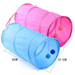 Pet Cat Tunnel Play Toys Crinkle With Ring Bell