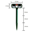 Pet Dog Repeller Cat Bird Ultrasonic Solar Power