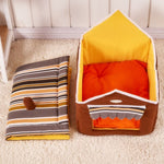 Pet Dogs Beds Fashion Striped Removable Cover Mat
