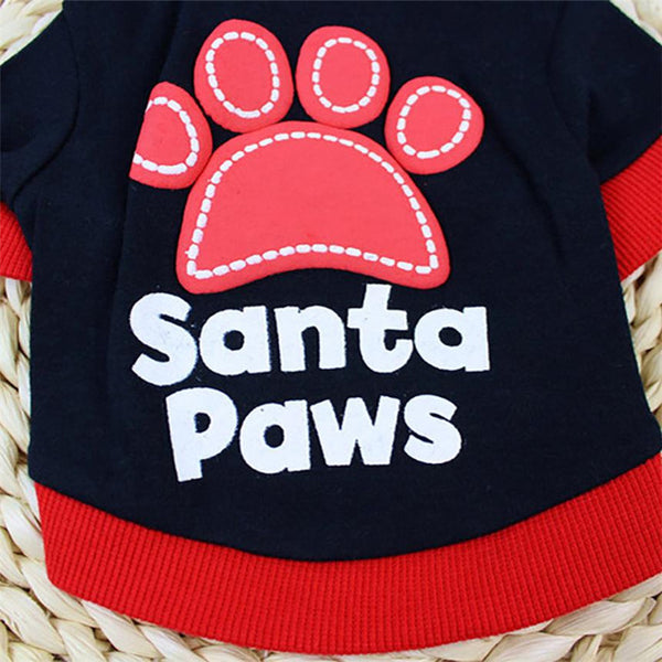 Small Puppy pet Christmas Hoodie clothes Xmas