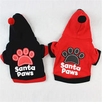 Small Puppy pet Christmas Hoodie clothes Xmas