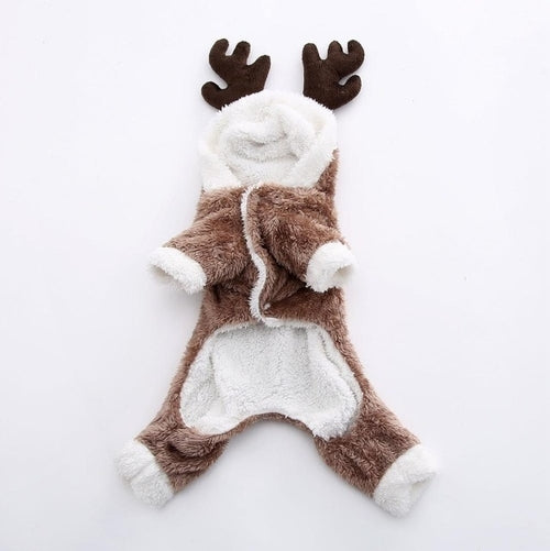 Winter Warm Elk Turned Four Legs Clothes for Dog