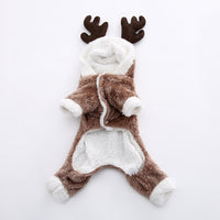 Winter Warm Elk Turned Four Legs Clothes for Dog
