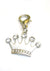 Crown Crystal & Enamel Pet Dog Cat Charms