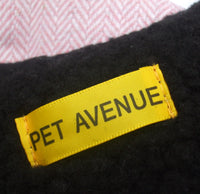 Pet Avenue Pink & Black Herringbone Dog Coats
