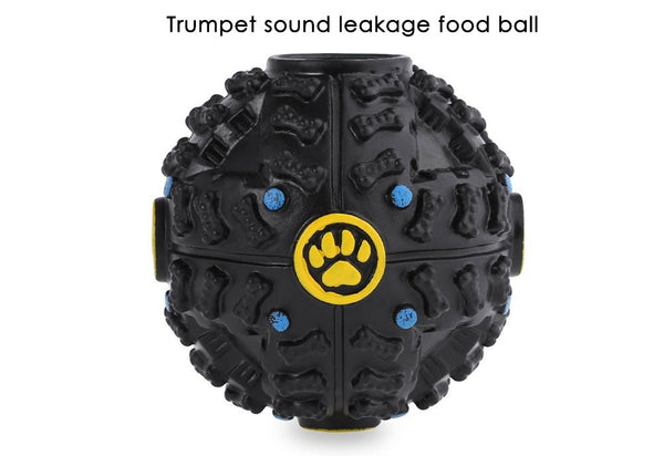 Trumpet Sound Leakage Food Ball Pet Shrieking Toy