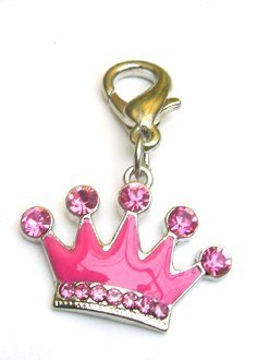 Crown Crystal & Enamel Pet Dog Cat Charms