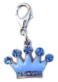 Crown Crystal & Enamel Pet Dog Cat Charms