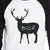 Buck Doe And Fawn Mens Black And White Baseball