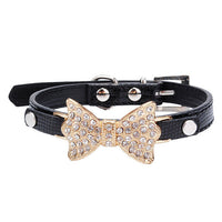 Hot Sale Dog Collars Bowknot  Bling Rhinestones Dog Collar Pets Collar Dog Neck Pet Supplies Dog Products - Collar - Molly Brands - Molly Brands