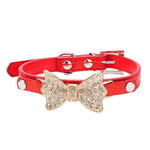 Hot Sale Dog Collars Bowknot  Bling Rhinestones Dog Collar Pets Collar Dog Neck Pet Supplies Dog Products - Collar - Molly Brands - Molly Brands